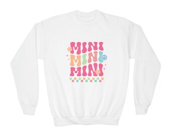 Mini sweat-shirt ras du cou rétro pour jeunes