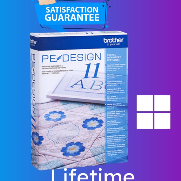 PE Design 11 Sewing and Embroidery Software - Full Version for Windows Pe-Design