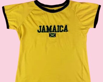 Vintage Jamaica T-Shirt y2k baby tee 90's 2000's caribbean top