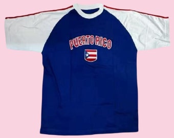 Vintage Puerto Rico Crop top y2k baby tee 90's 2000's Puertorico cropped t-shirt