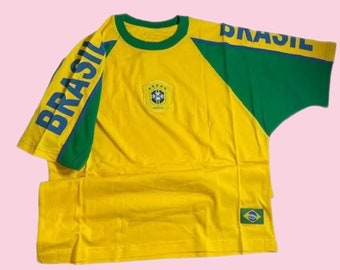 Vintage Brazil top y2k baby tee 90's 2000's Brasil t-shirt