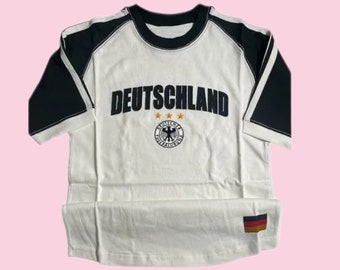 Vintage Germany Baby tee y2k crop top 90's 2000's Deutschland core cropped t-shirt