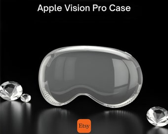 Étui souple transparent pour Apple Vision Pro VR, étui Apple Vision Pro, coque de protection résistante aux rayures, étui de protection, étui transparent