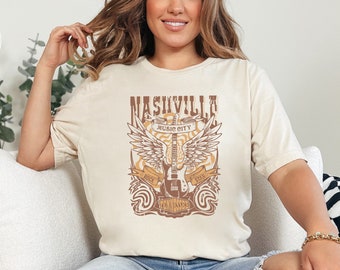 Nashville Shirt, Country Music,  Retro Nashville Shirt, Music City T-shirt,Tennessee Shirt, Rock Roll Shirt,Music lover Shirt,Western Music