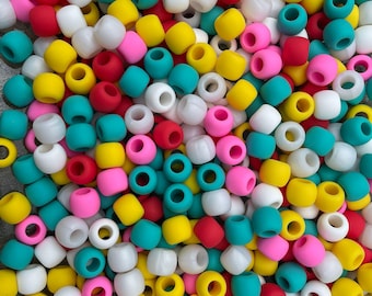 Silicone Hair Jewellery Mix | Customisable Colours, BPA-Free Non-Toxic Beads (150 Set)
