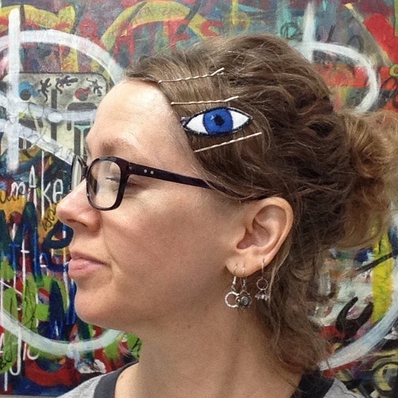 Eyeball Bobby Pin Hair Clip Holder Accessory Barrette Creepy Etsy
