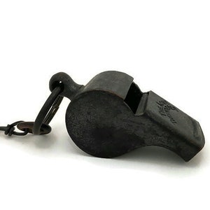 Vintage  Acme Thunderer Police or Sports Whistle with Original Chain