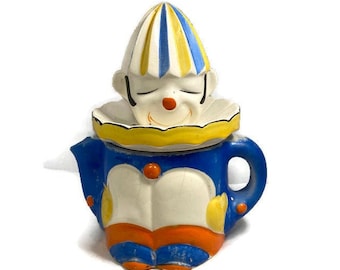 Vintage Ceramic Circus Clown Reamer Juicer