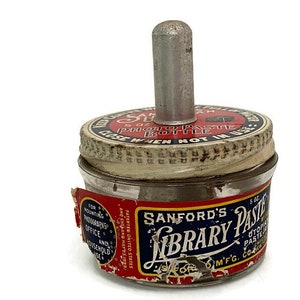 Antique Photo Paste Bottle by Sanford&#39;s
