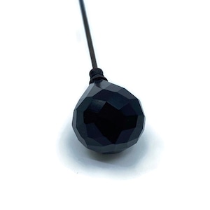 Antique Faceted Glass Hat Pin
