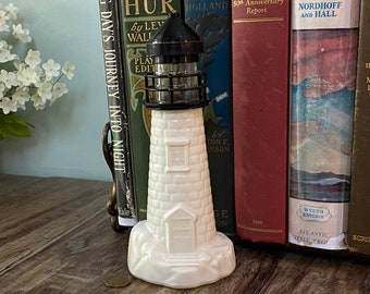 Vintage Glass Lighthouse Cologne Decanter