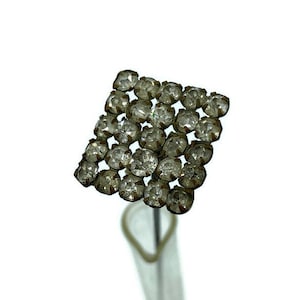 Antique Rhinestone Hat Pin,  8 1/2" tall Collectible