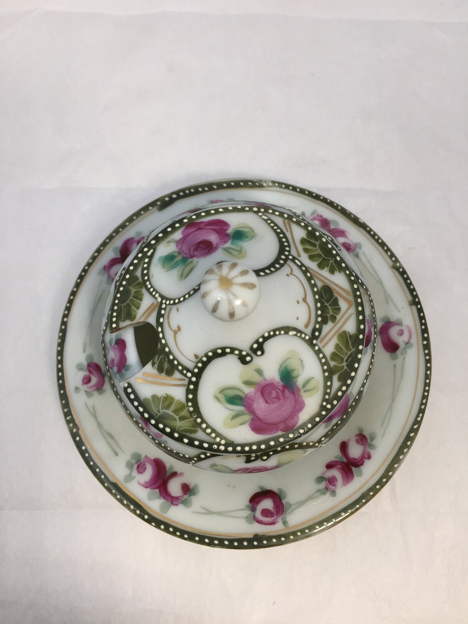 Vintage Nippon Condiment Dish Mustard or Jam Server Hand Etsy