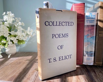 Vintage Poetry Book Collected Poems of T.S. Eliot 1936 Edition