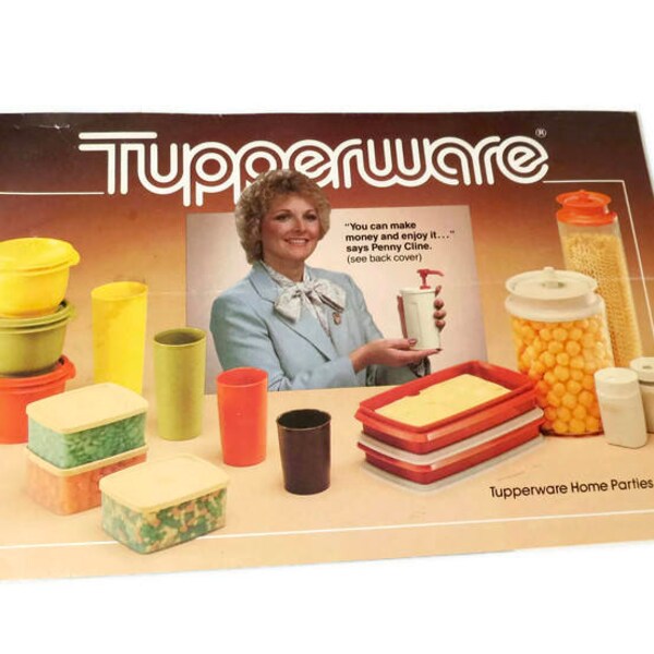 Vintage Tupperware Catalog - 1980s Tupperware Brochure, 43 page home party price list, Career Opportunities
