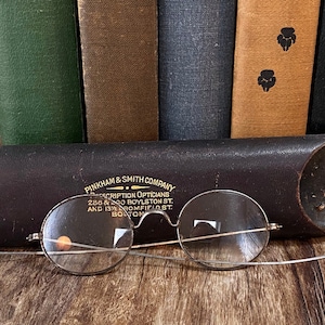 Antique Pinkham & Smith Eyeglasses and Case