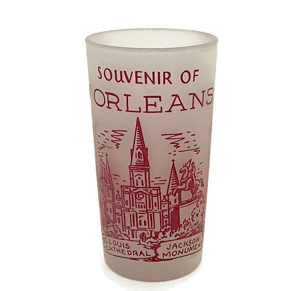 Vintage New Orleans Louisiana Glass - Tourist Souvenir State Collectible Tumbler