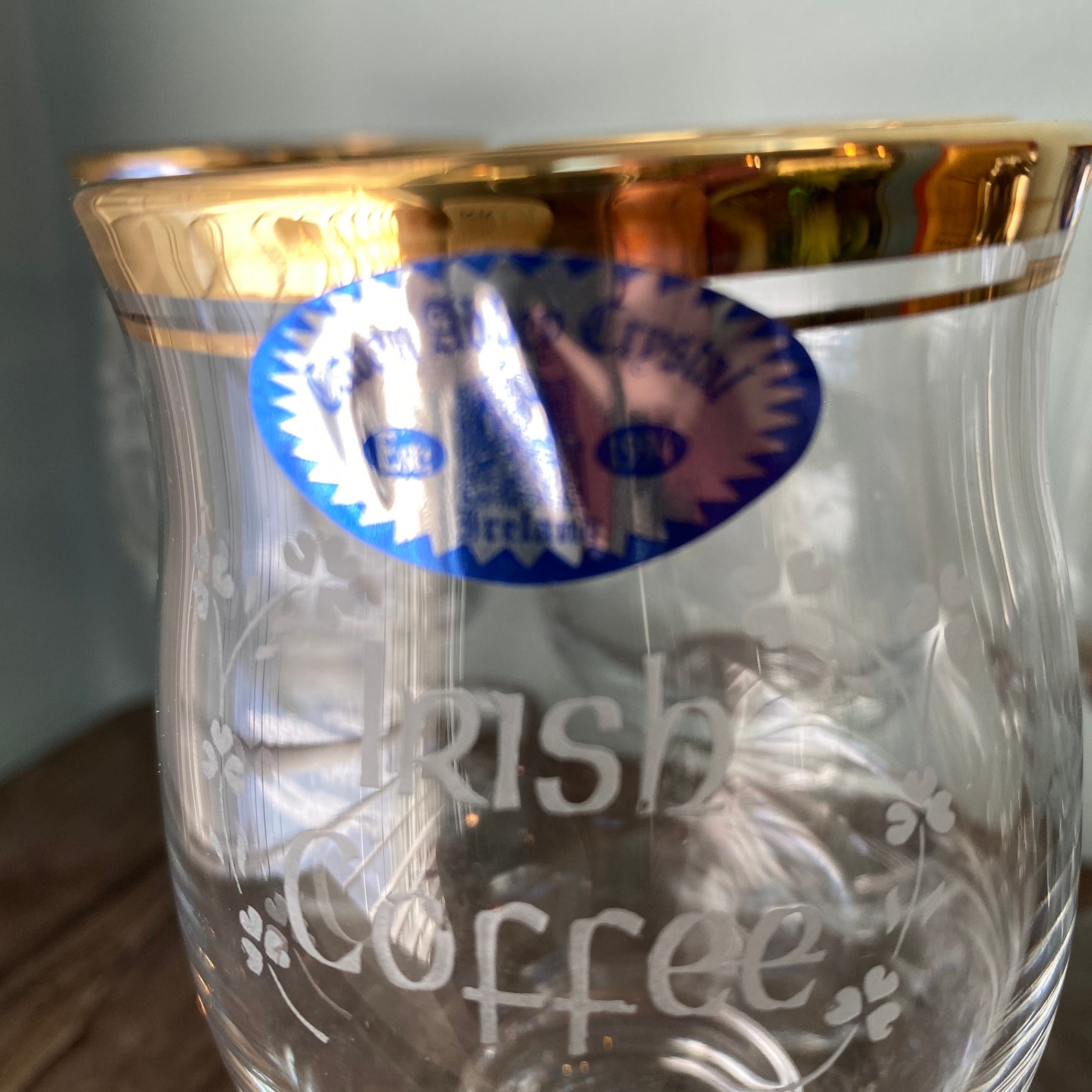 Vintage Irish Coffee Crystal Glasses Etsy