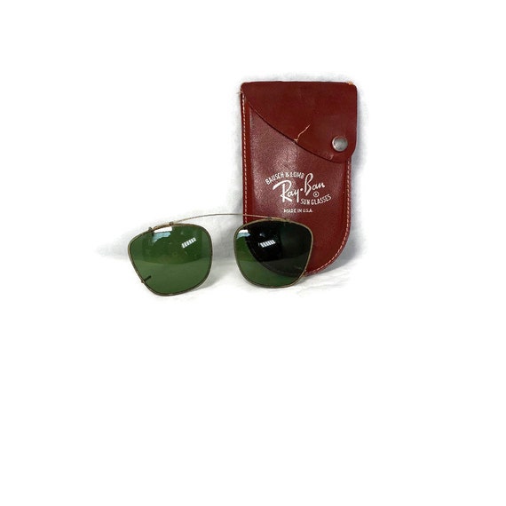 Vintage 1940s Ray Ban Clip On Sunglasses - Rare Co