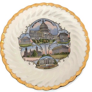 Vintage Washington DC Souvenir Plate
