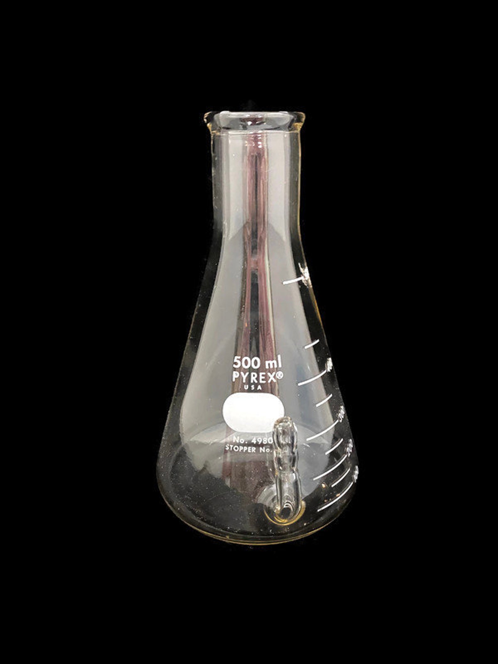 Vintage Pyrex Lab Glassware Erlenmeyer with lower protrusion Etsy