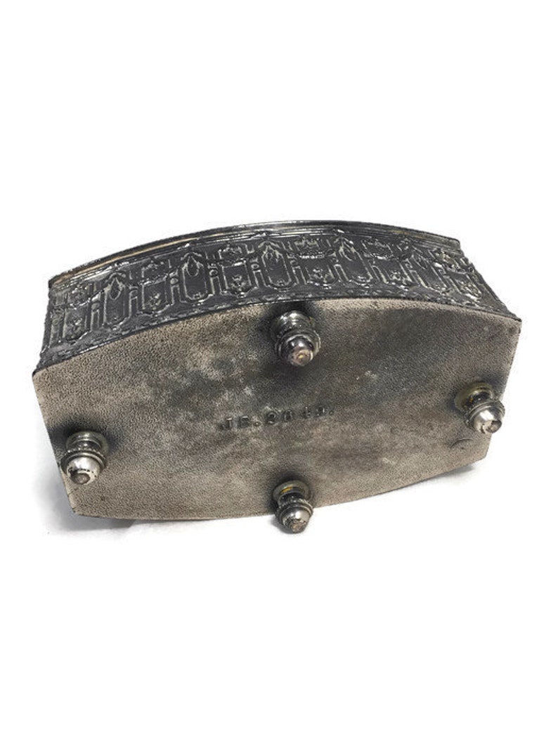 Jewellery Storage Antique Jewelry Box Velvet Interior Jennings Brothers Silverplated Jewel Casket Ornate Jewel Chest