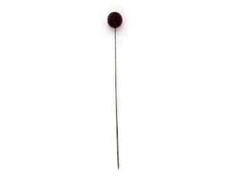 Antique Hat Pin - Victorian Purple Faceted Glass Hatpin Collectible