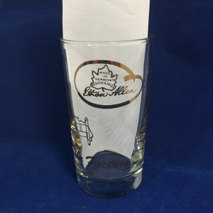 Vintage Ethan Allen Factory Birthday Glassware Beecher Falls, Vermont
