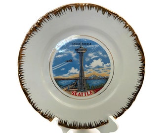 Midcentury Seattle Washington Souvenir Plate
