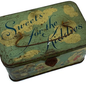 Antique Tin Litho Sweets for the Kiddies