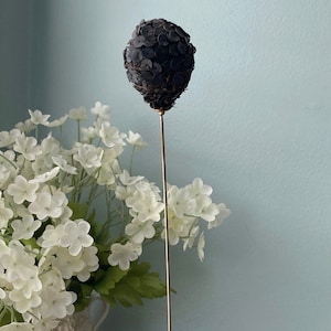 Antique Victorian Black Sequined Hatpin