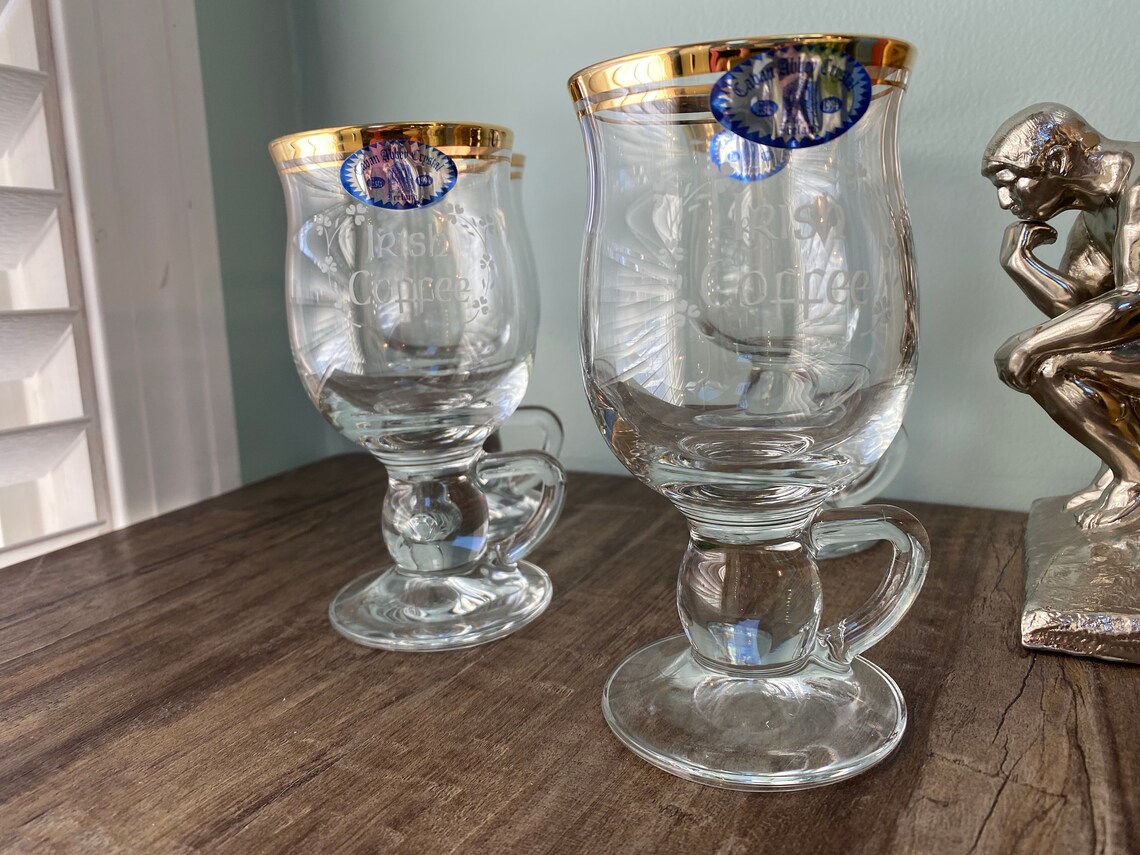 Vintage Irish Coffee Crystal Glasses Etsy