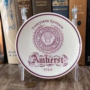 Antique Amherst College 1924 Reunion Souvenir Small Plate