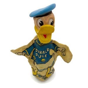 Vintage 1950s Donald Duck Hand Puppet