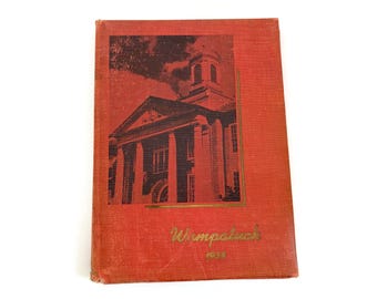 1938 Braintree  Massachusetts High School Yearbook with Art Deco Graphics and Advertising