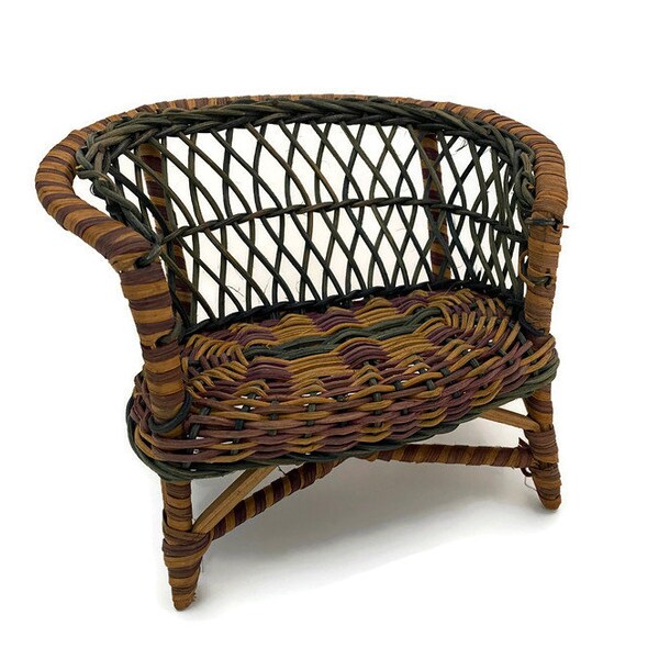 Wicker Chair Etsy