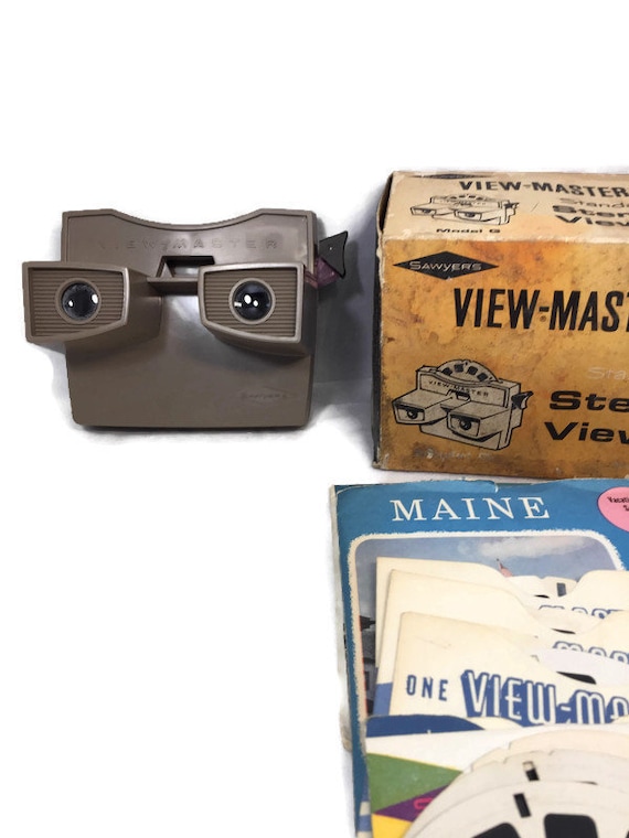 Vintage View Master, 20 Reels, 3D Photo Slide Viewer, Ephemera