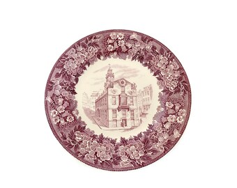 Vintage Old State House, Boston Wedgwood Souvenir Plate