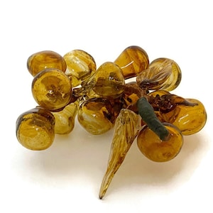 Midcentury Blown Glass Brown Grapes