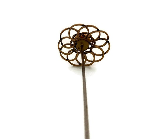 Antique Hat Pin Metal with Center - image 5