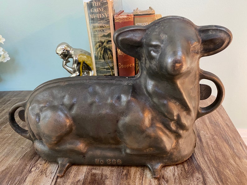 Vintage Griswold Cast Iron Lamb Mold Etsy