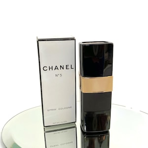 Midcentury Chanel No 5 Spray Cologne with Box and Ephemera