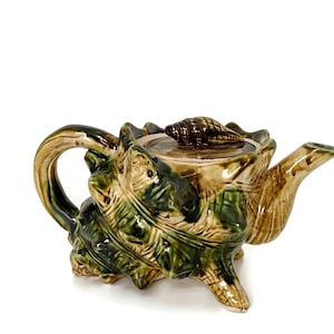Mid Century Ceramic Seashell Teapot