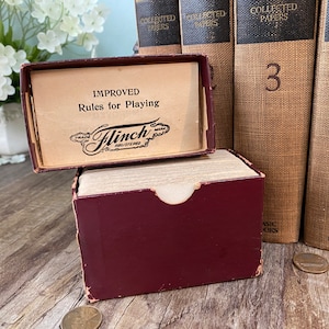 Antique Flinch Card Game