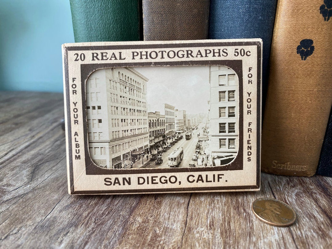 Antique San Diego California Photo Miniatures 20 Photos Etsy