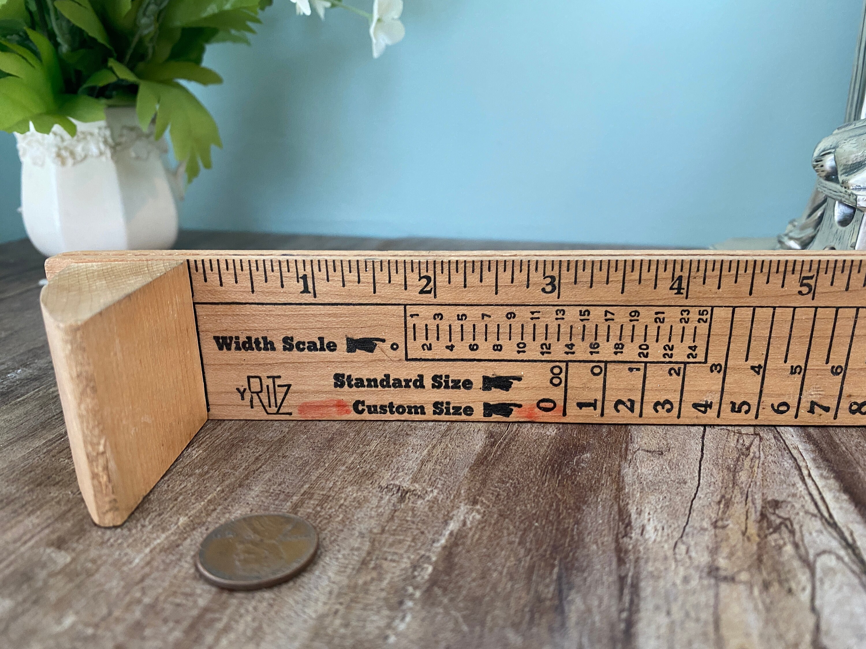 Midcentury Wood Shoe Size Ruler Stick | Etsy