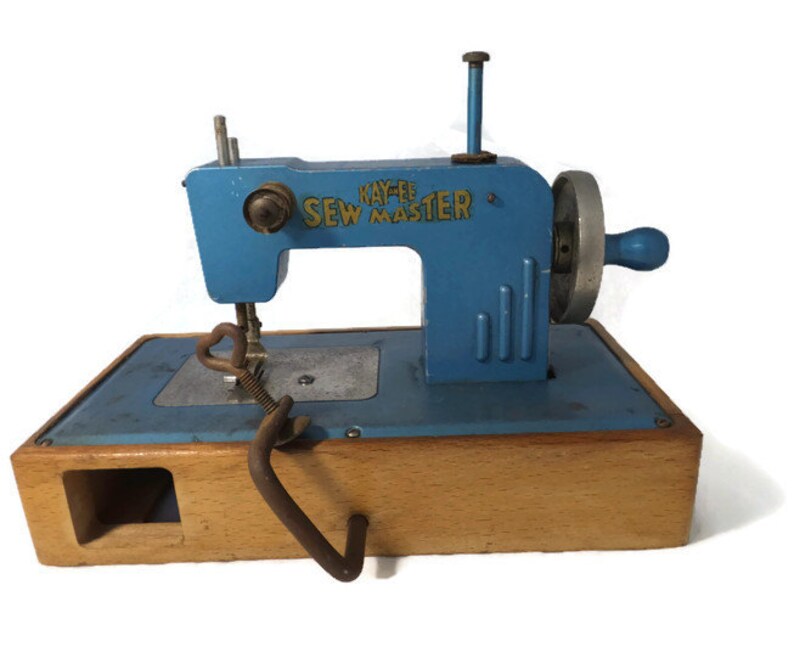 Vintage Kayanee Sew Master Toy Sewing Machine Blue Miniature - Etsy