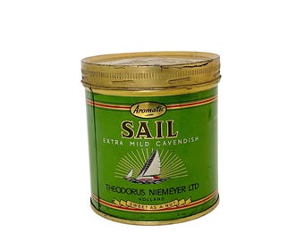 Vintage Sail Tobacco Tin Can