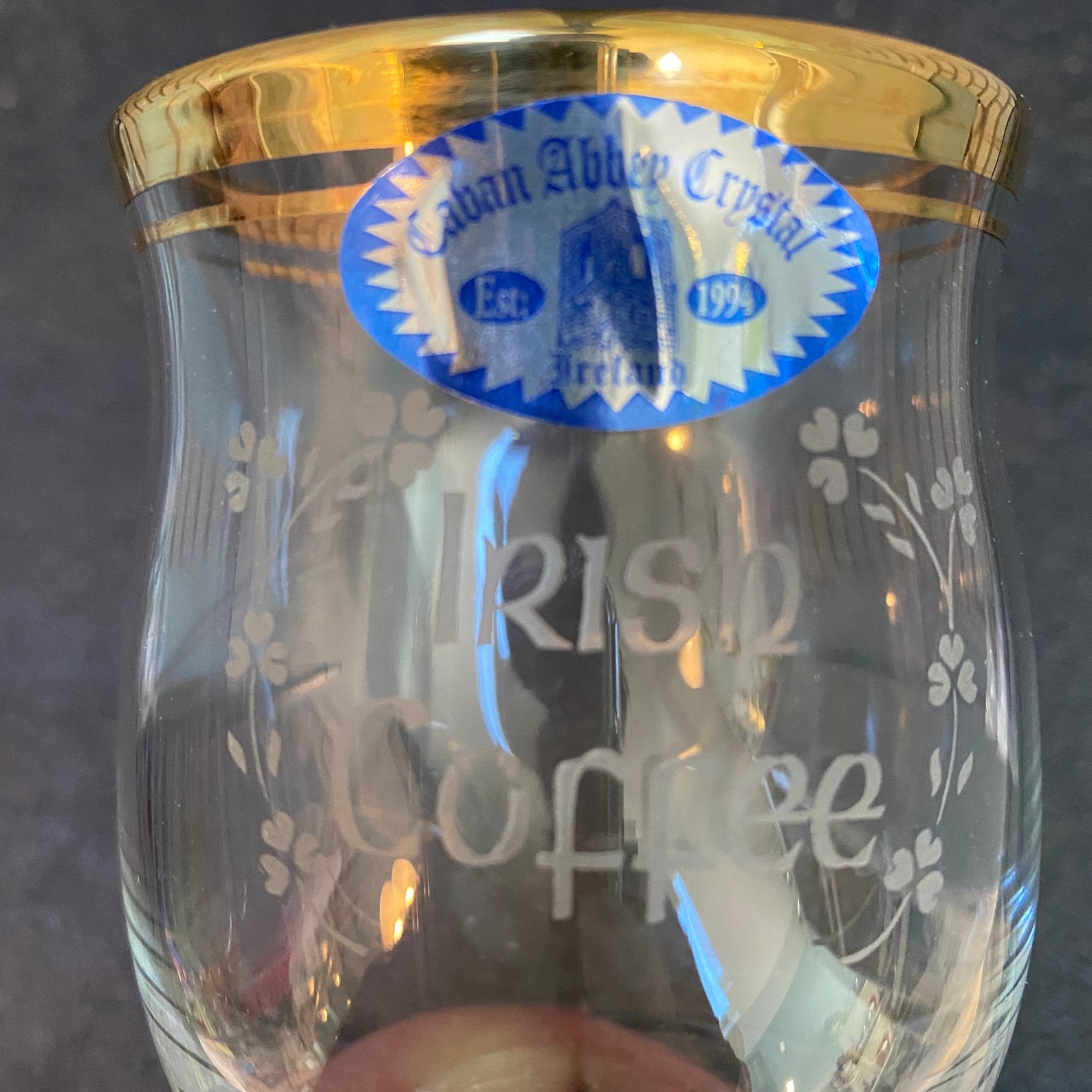 Vintage Irish Coffee Crystal Glasses Etsy