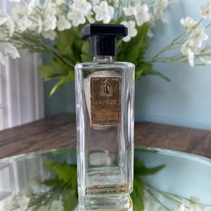 Vintage Arpege Eau de Lanvin Perfume Bottle, French 2 ounce Bottle with Original Label